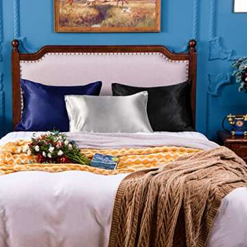 Luxurious NTBAY Satin Pillowcases for Beauty Sleep
