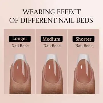 BTArtboxnails French Gel Nail Tips - French Tip Press on Nails Brown Short Coffin 3 in 1 XCOATTIPS Pre-applied Tip Primer & Base Coat, No Need to File Fake Nails