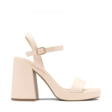 Chic DREAM PAIRS Block Platform Heels for Every Occasion