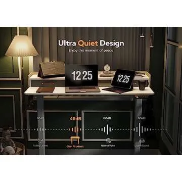 Claiks Adjustable Electric Standing Desk with Storage