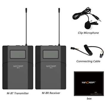 K&F Concept Wireless Microphone Set for DSLR Cameras