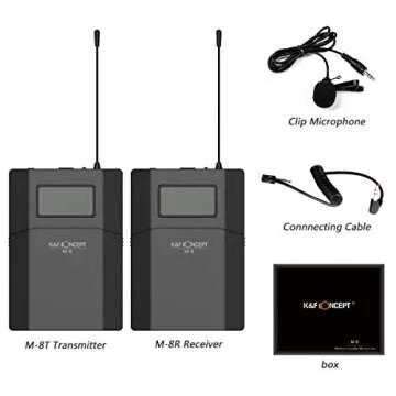 K&F Concept Wireless Microphone Set for DSLR Cameras