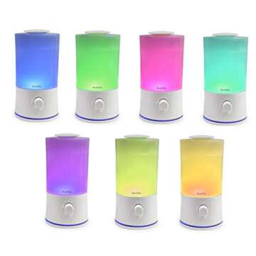 BlueHills Premium 2000 ML XL Large Essential Oil Diffuser Aromatherapy Humidifier for Large Room Home 40 Hour Run Huge Coverage Area 2 Liter Extra Large Capacity Huge Diffuser High Mist White E001