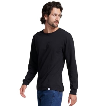 Russell Athletic Men's Black Long Sleeve T-Shirt XL