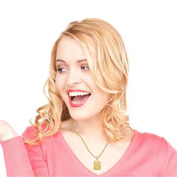 Personalized F Initial Pendant Necklace for Women