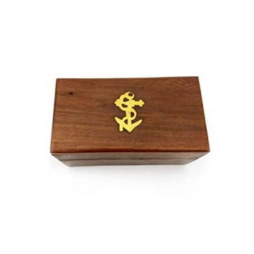 6 Handheld Brass Telescope with Wooden Box - Explore