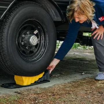 Camco Curved RV Leveler: Lightweight & Heavy Duty Design for Optimal Stability