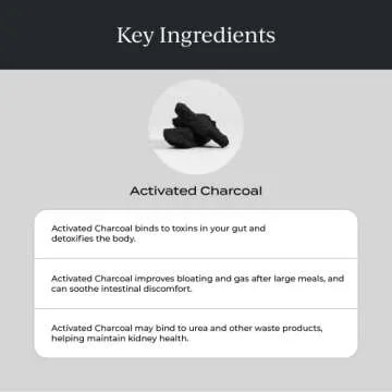 Cymbiotika Activated Charcoal Supplement for Gut Health