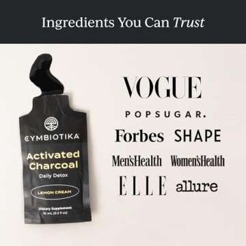 Cymbiotika Activated Charcoal Supplement for Gut Health