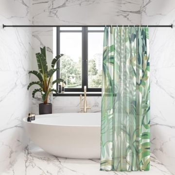 SUNALLY Adjustable Shower Curtain Rod 32-75 Inch No Drill