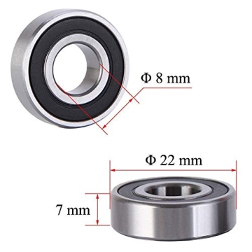 10 Pack 608-RS Ball Bearings for Skating and More