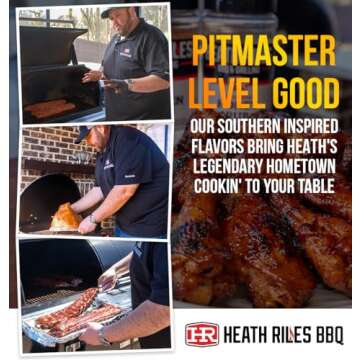 Heath Riles BBQ Rub - Garlic Butter BBQ Seasoning Rub, Champion Pitmaster Recipe, Legendary BBQ Rubs For Smoking & Grilling, 70+ BBQ Championships, 10 oz.