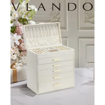 Vlando 6 Layer Jewelry Box - Elegant Organizer for Jewelry Lovers