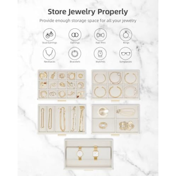 Vlando 6 Layer Jewelry Box - Elegant Organizer for Jewelry Lovers
