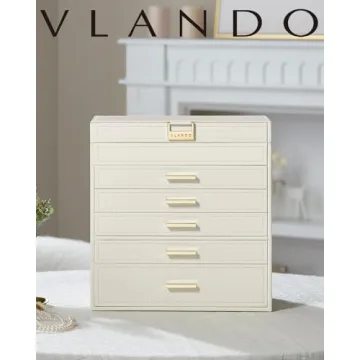 Vlando 6 Layer Jewelry Box - Elegant Organizer for Jewelry Lovers