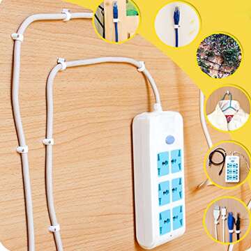 Darller Cable Clips – 200 Pack for Ultimate Cable Management, 7mm