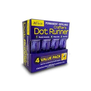 AdTech Dot Glue Runner-Case Pack, PURPLE 12 Pack