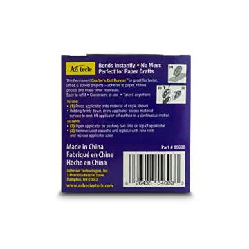 AdTech Dot Glue Runner-Case Pack, PURPLE 12 Pack