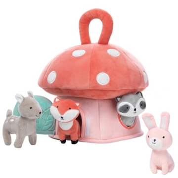 Lambs & Ivy Plush Mushroom House for Kids Adventure