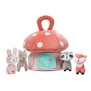 Lambs & Ivy Plush Mushroom House for Kids Adventure