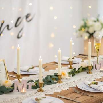 Romadedi Vintage Candlestick Candle Holders Set of 6