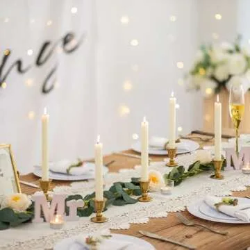 Romadedi Vintage Candlestick Candle Holders Set of 6