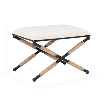 Linon Home Décor Farrow Campaign Accent Stool - Stylish and Versatile