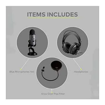 BLUE Yeti Slate USB Microphone Bundle with Headphones and Filter