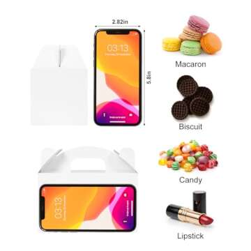 Moretoes White Party Favor Treat Boxes for Every Celebration