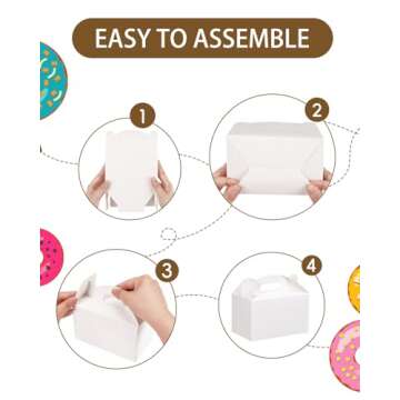 Moretoes White Party Favor Treat Boxes for Every Celebration