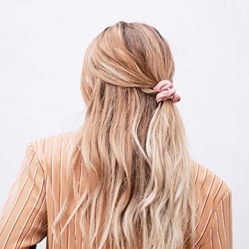 Kitsch Matte Scrunchies – Soft, Cute Hair Ties Set 5pc Set