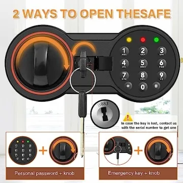 3.0 Cubic Feet Fireproof Home Safe - Security & Convenience