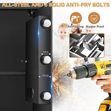 3.0 Cubic Feet Fireproof Home Safe - Security & Convenience