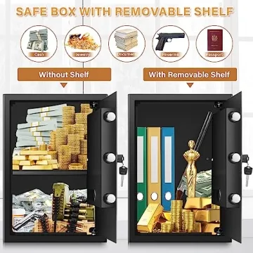 3.0 Cubic Feet Fireproof Home Safe - Security & Convenience