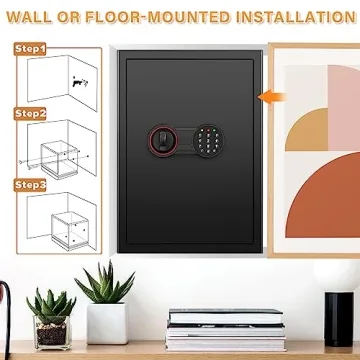 3.0 Cubic Feet Fireproof Home Safe - Security & Convenience