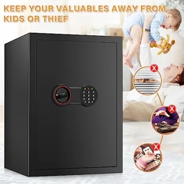 3.0 Cubic Feet Fireproof Home Safe - Security & Convenience