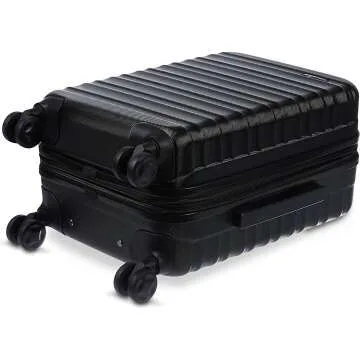 Amazon Basics 21-Inch Spinner Luggage in Black