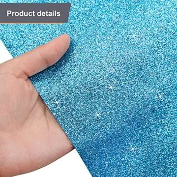 Tatuo Carpet Runner Runway Rug 55 GSM Thickness with Carpet Tape for Prom Wedding Party Outdoor Indoor Hallway Rug(2.46 x 30 Feet,Glitter Blue)