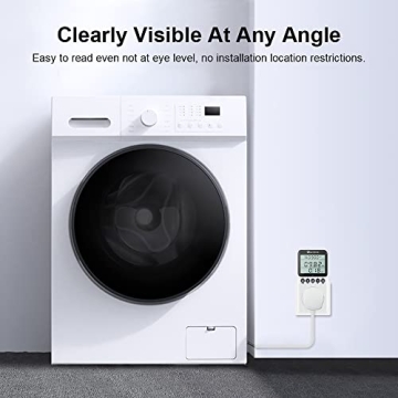 Ketotek Electricity Usage Monitor with LCD Display and Overload Protection