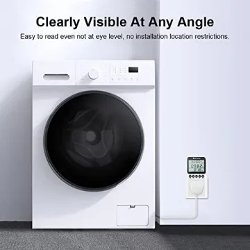 Ketotek Electricity Usage Monitor with LCD Display and Overload Protection