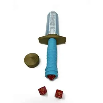 Custom Sword Dagger Dice Holder with D20 Dice Set Included
