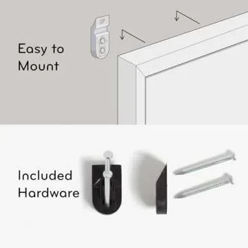 U Brands Magnetic Dry Erase Calendar Board, 20"x16", Silver Aluminum Frame, Includes Magnet and Marker