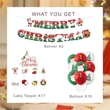 Merry Christmas Decorations Set for Joyous Celebrations