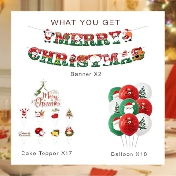 Merry Christmas Decorations Set for Joyous Celebrations