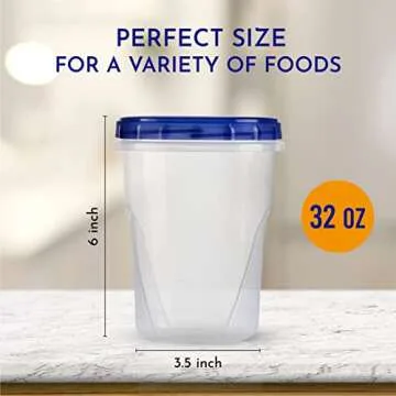 Freezer Soup Food Storage Containers 32 Oz - 10 Pack