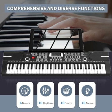 61 Keys Portable Digital Piano for Beginners