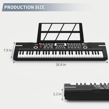 61 Keys Portable Digital Piano for Beginners