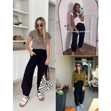 Xiaoxuemeng Women's Baggy Wide Leg Palazzo Pants