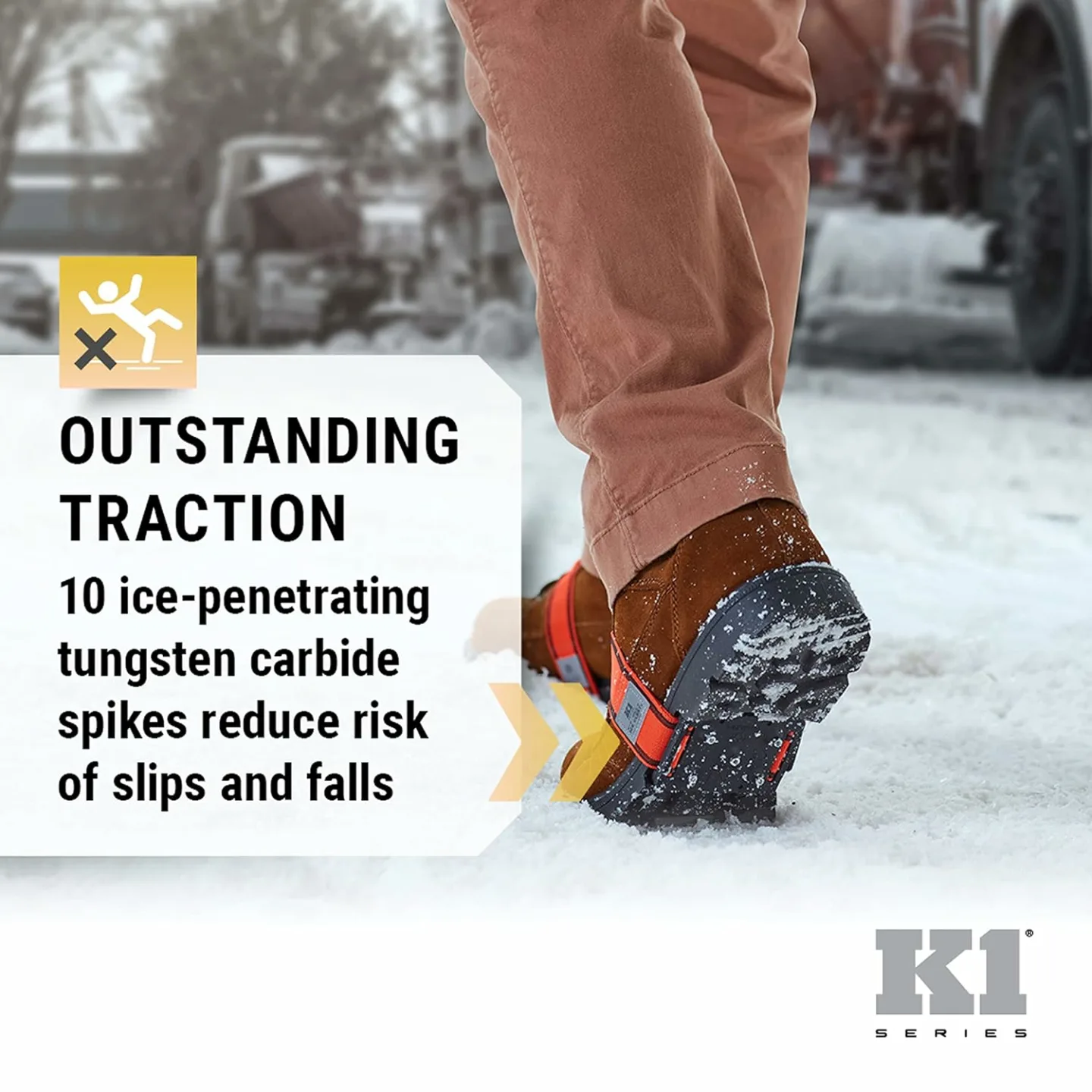 K1 Mid-Sole Ice Cleats for Winter Traction on Ice
