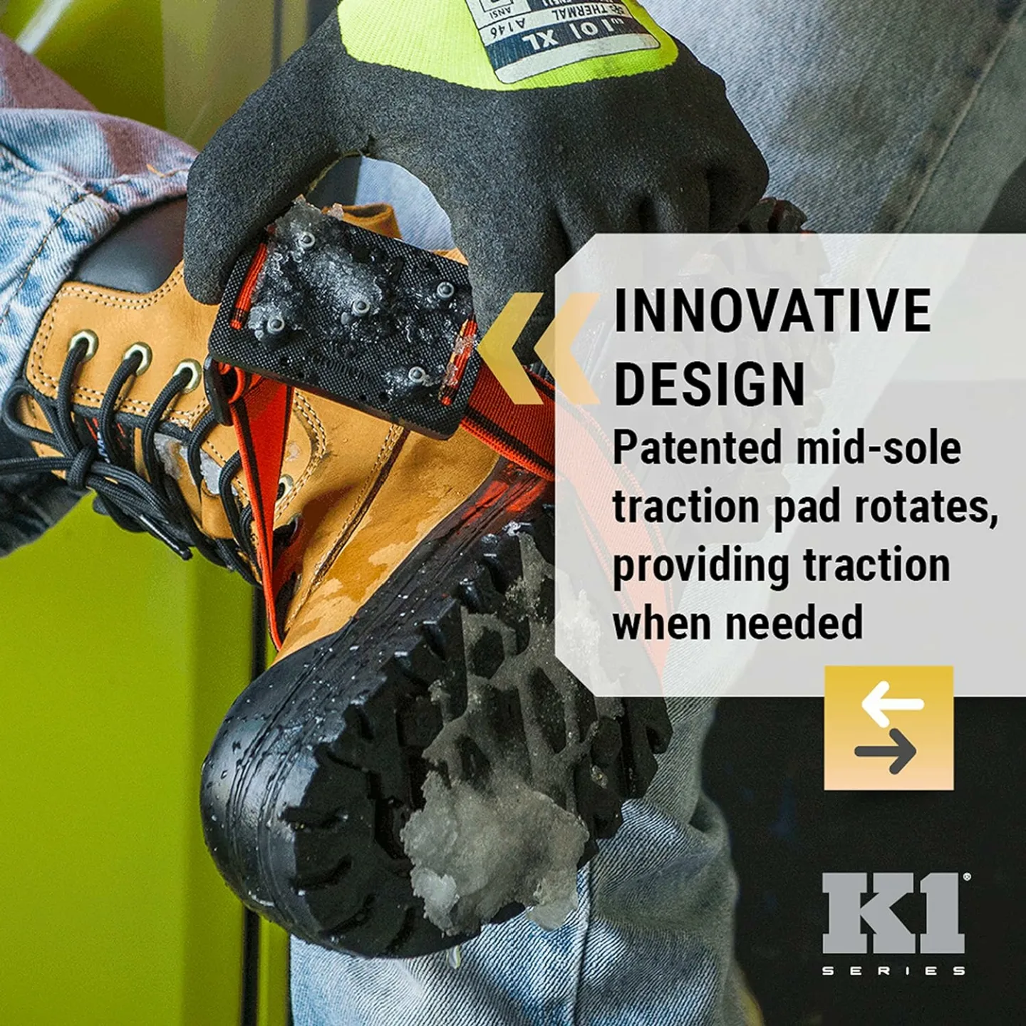 K1 Mid-Sole Ice Cleats for Winter Traction on Ice